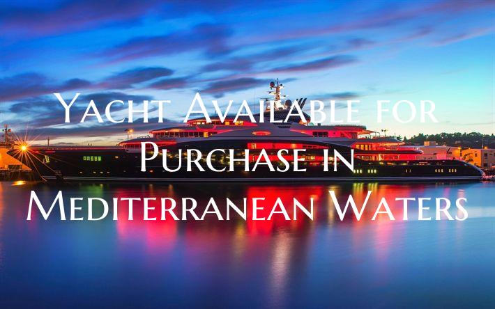 Yacht Available for Purchase...